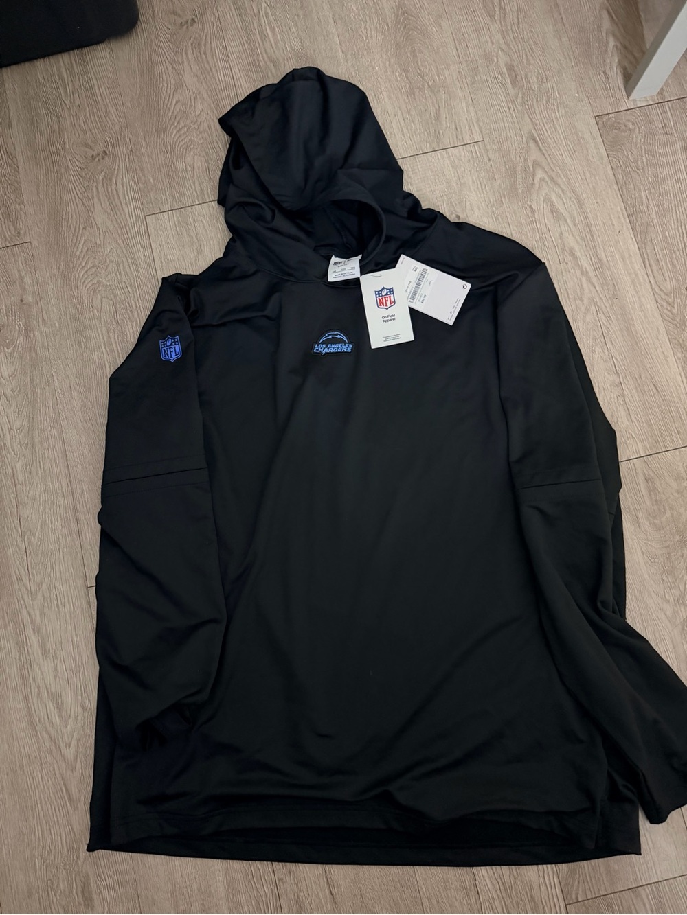 NFL Chargers- Black Pullover Hoodie